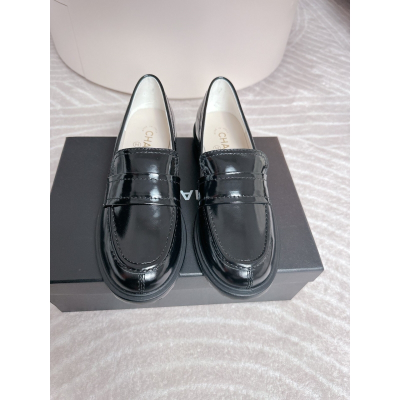 Ch*el leather shoes